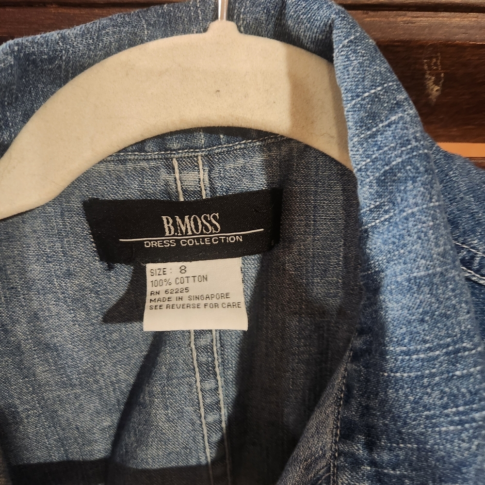 Tailor B. Moss Classic Blue Denim Dress - Picture 2 of 3